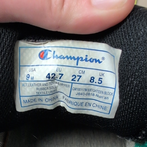 Champion Athletic Shoes Pink and Black Sporty Design - Picture 2 of 5